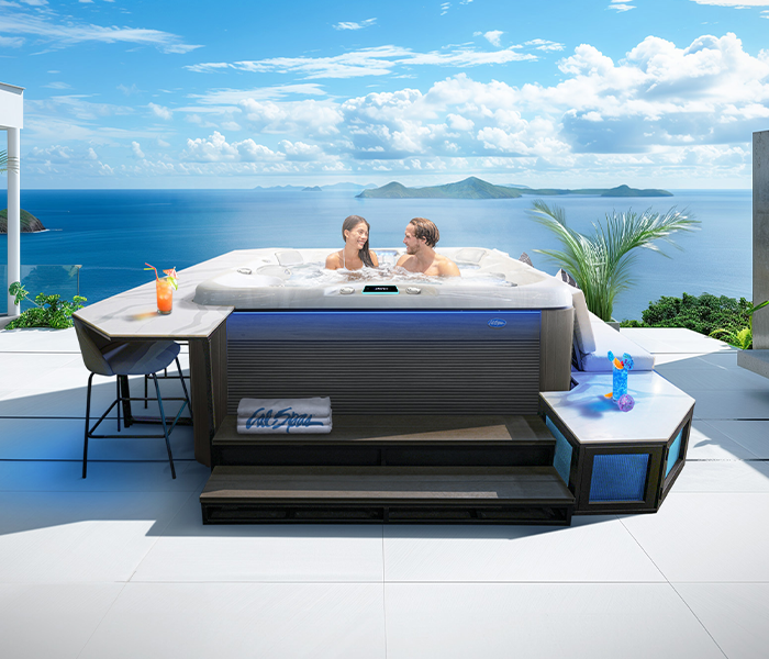 Calspas hot tub being used in a family setting - Hartford